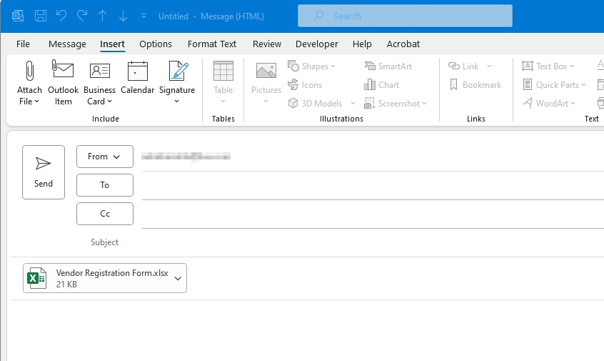 Attached Files in Outlook Google Drive