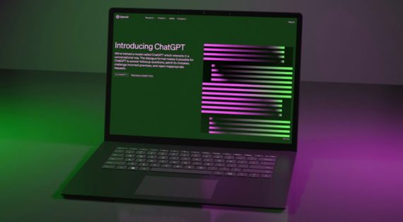 ChatGPT on a laptop