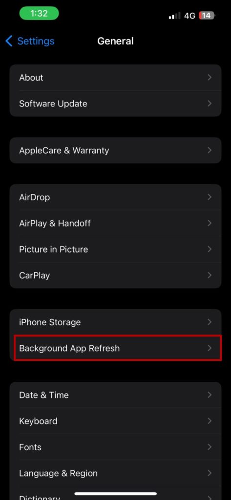 Background App Refresh on iPhone for WhatsApp Error Post