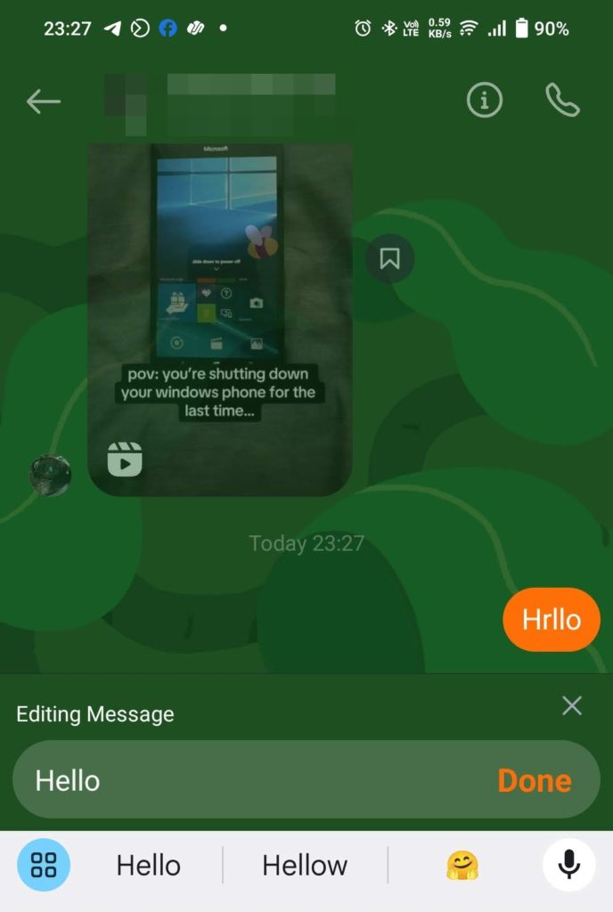 Edit Sent Message Instagram