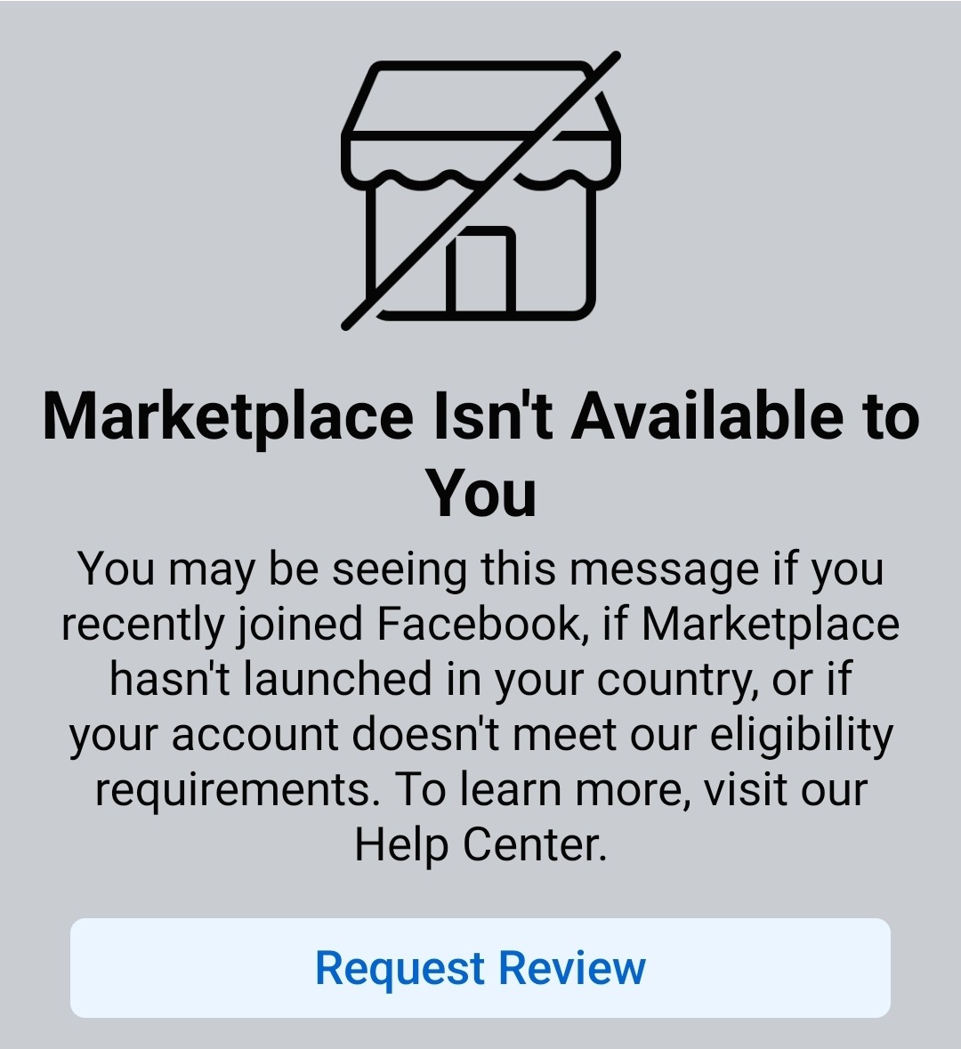 how come i can t find marketplace on facebook