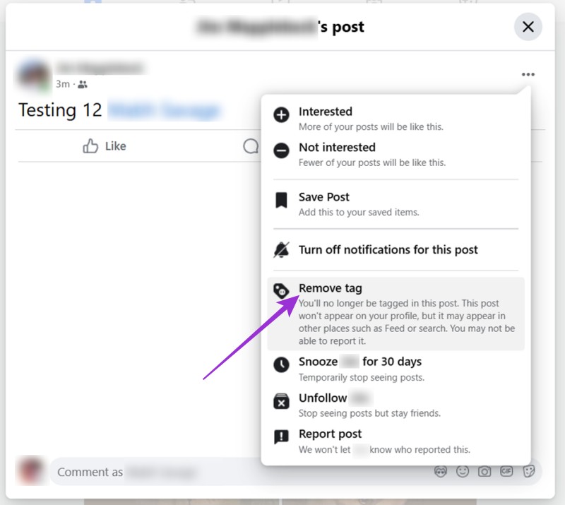 Ways to Untag Yourself From Facebook Posts 3