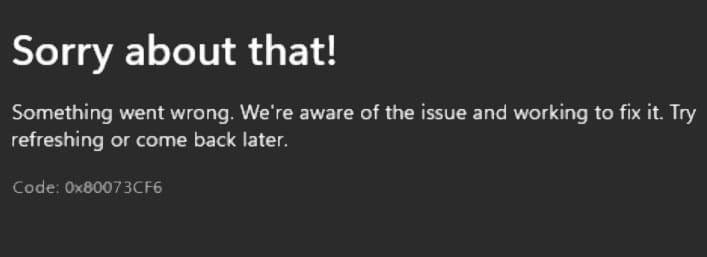 How to Fix Microsoft Store Error 0x80073CF6 1
