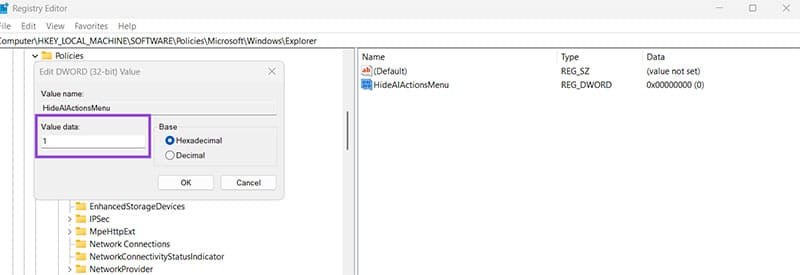 How to Remove AI Actions From File Explorer Menu in Windows 11 4