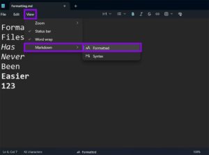 How to Use Markdown in Notepad on Windows 11 - Tech Junkie