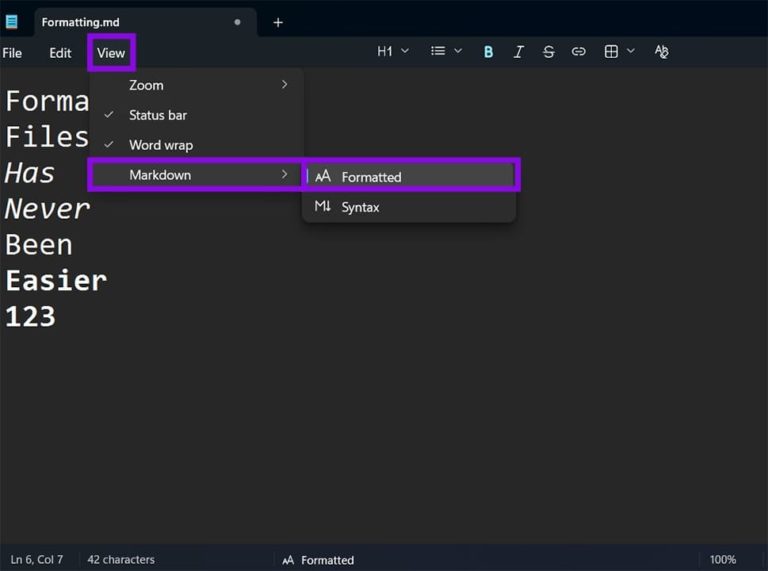 How to Use Markdown in Notepad on Windows 11 - Tech Junkie