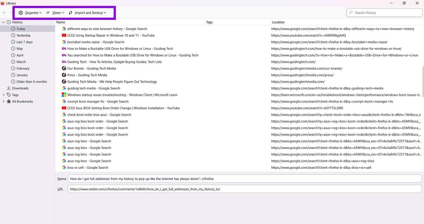 Different Ways to View Your Browser History 6