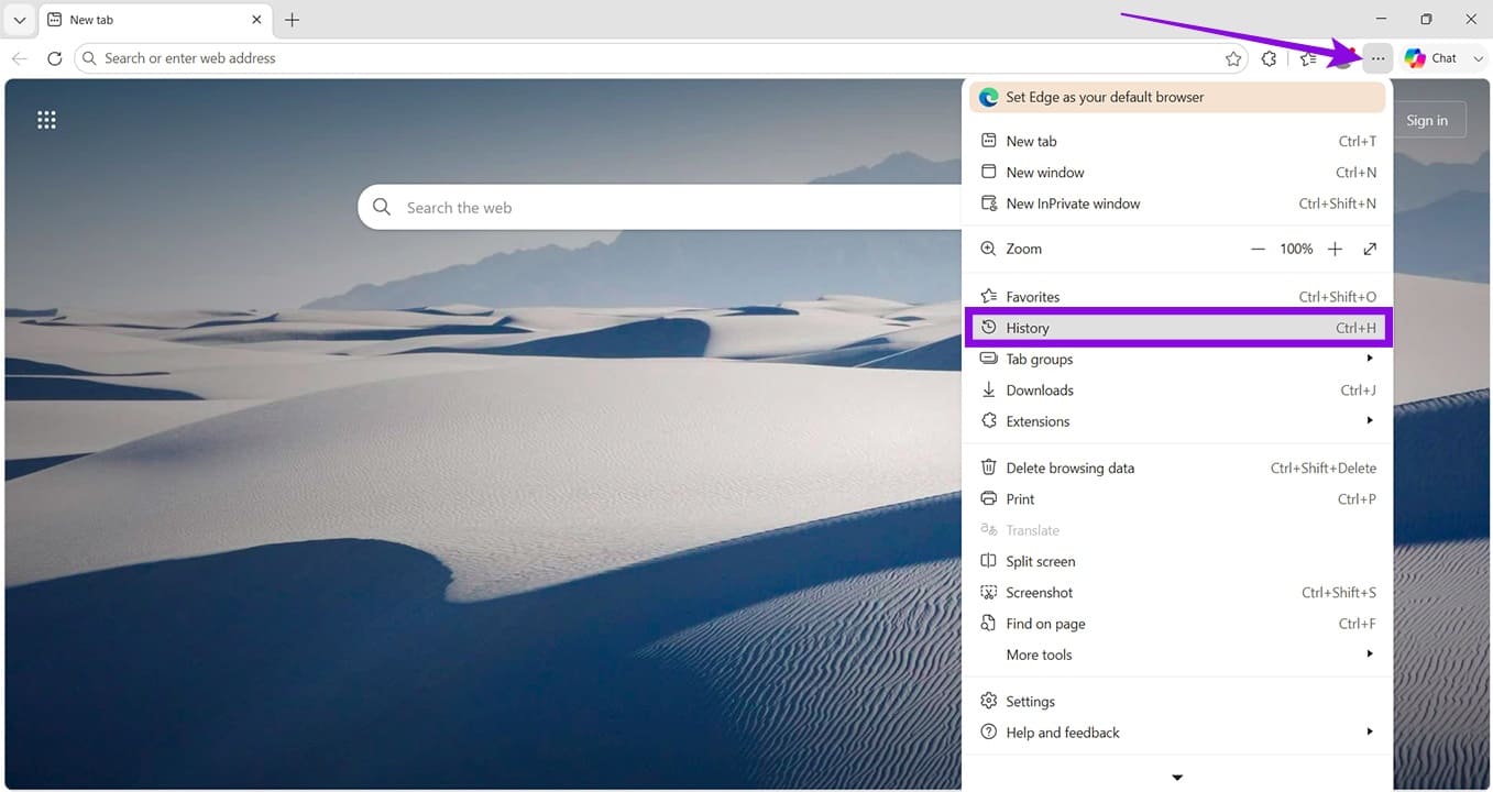 Different Ways to View Your Browser History 7