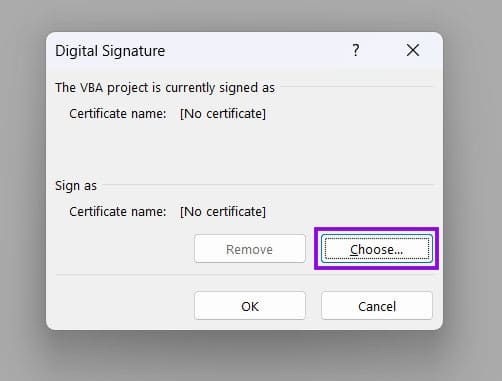 How to Digitally Sign Your Excel Macros for Authenticity 5