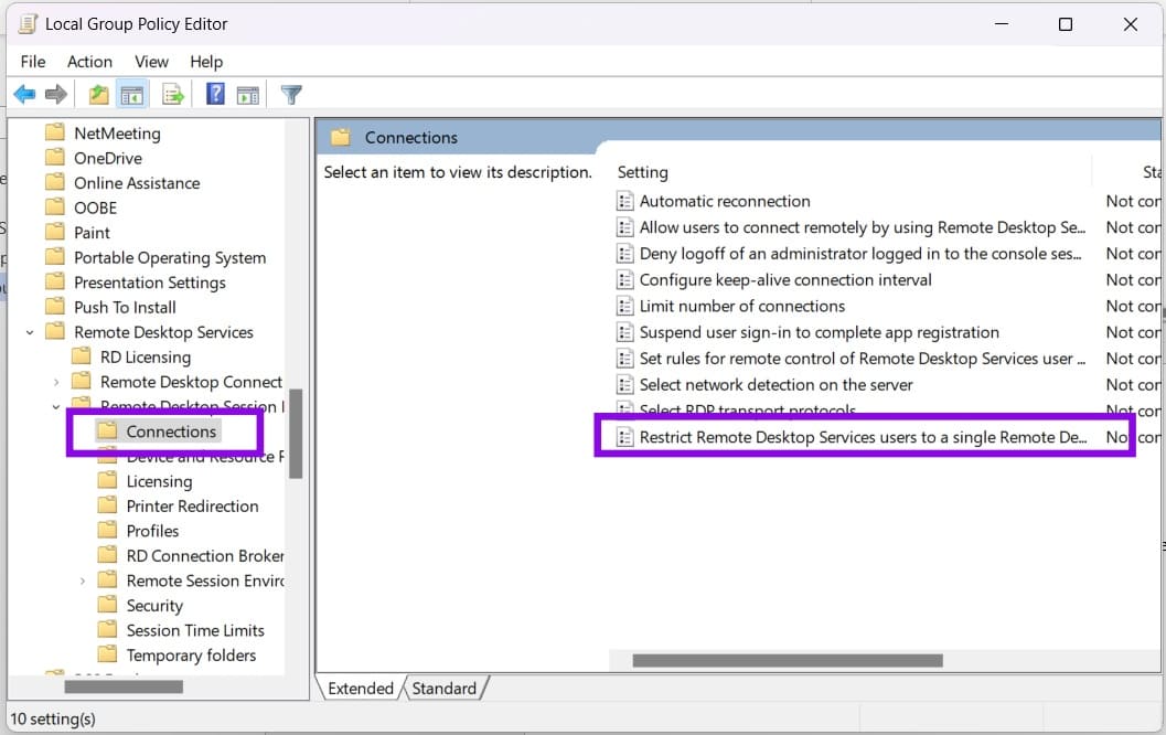 How to Enable a Multi-Session on Remote Desktop 3