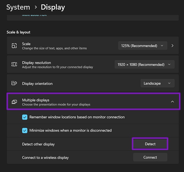 What to Do if Windows 11 Won’t Detect a Third Monitor 2