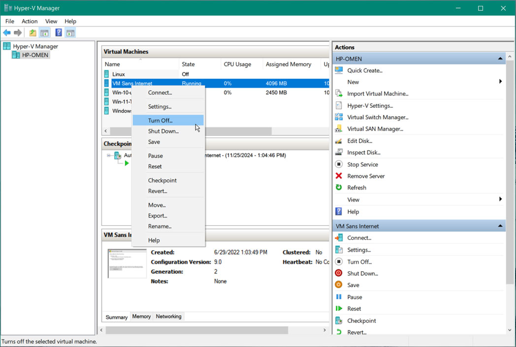 Hyper-V Errors When Exporting Virtual Machines 1