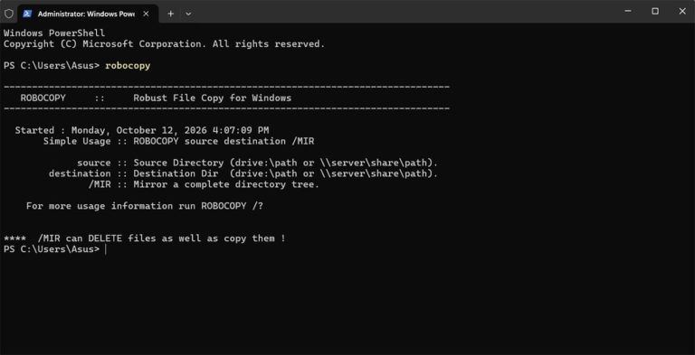 Robocopoly Robocopy: The Handiest Windows Feature You’ve Never Heard Of - Tech Junkie